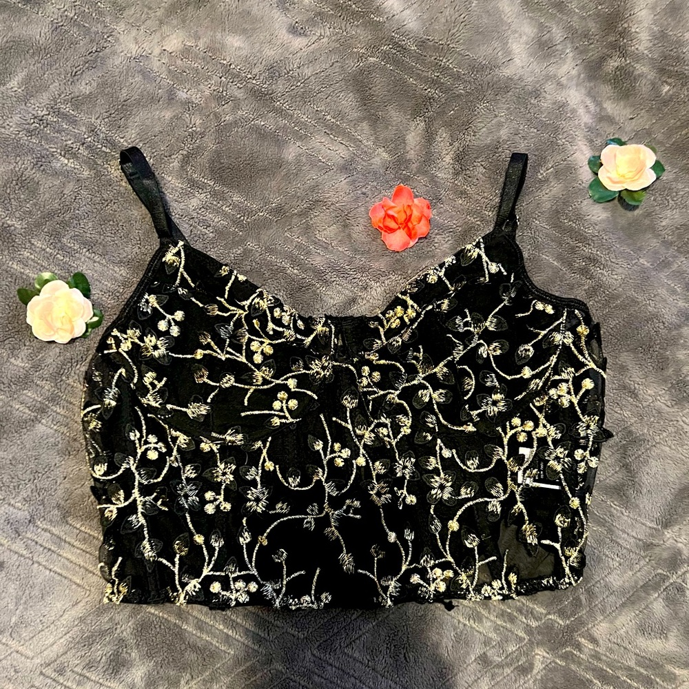 Black top corset from SHEIN
